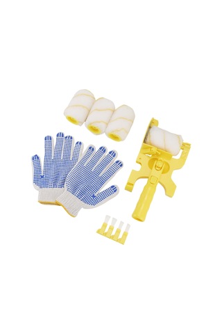 Xurunkeji 11 Adet Boya Rulosu Fırça Seti Çok Fonksiyonlu Elde Taşınabilir Temiz Kesim Boya Kenar Rulosu Fırçası Taşınabilir Ev Geliştirme Aracı