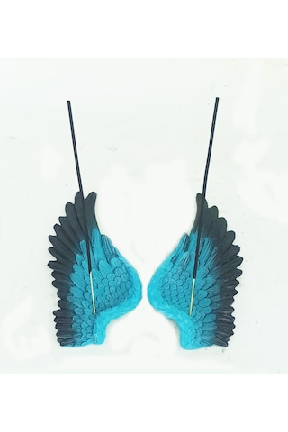 Melek Kanadı Çubuk Tütsülük Mavi İkili Takım