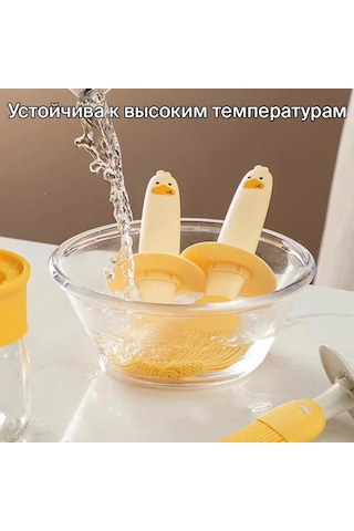 Moveevo Güvenilir Cam Yağlık + Silikon Fırça Seti - Evde Pişirme, Barbekü Ve Fırın İçin Isı Dayanıklı, Yemek Grade Materyal İle 175 Ml Hacimli Ev Aletleri Çok Renkli