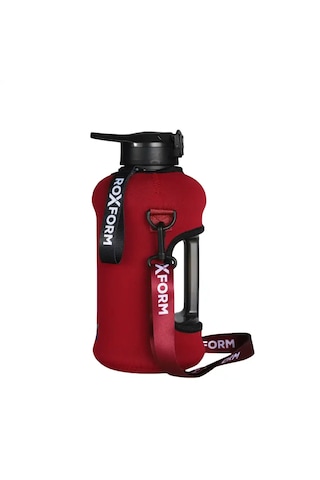 Roxform 2200 Ml Bordo Siyah Premium Suluk Matara Bpa & Bps İçermez, Kılıflı Ve Sızdırmaz Siyah, Bordo Kılıf