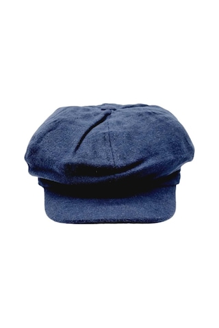 Uniquetrenders Kadın Arkadan Lastikli Kışlık Baretta Şapka Lacivert