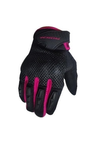 VENOM VN-920 YAZLIK KADIN MOTOSİKLET ELDİVENİ PEMBE
