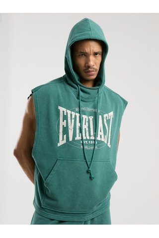 Everlast Authentic Boxing Oversize Koyu Yeşil Kolsuz Erkek Sweatshirt Koyu Yeşil