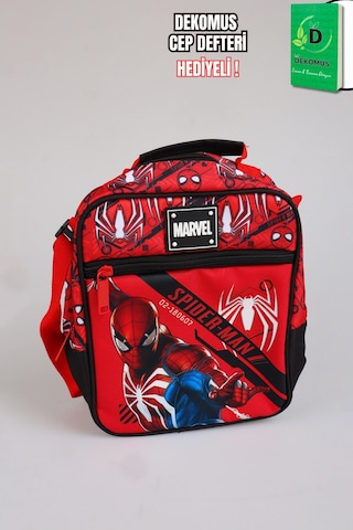 X Dekomus Lisanslı Spiderman Gamevers Collection Termoslu Beslenme Çantası Dekomus Cep Defteri Hediyeli Altın