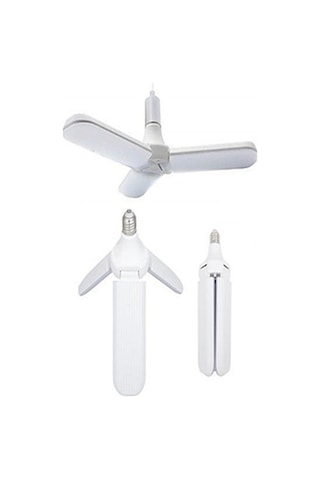 PERVANE ŞEKLİNDE 3 KOLLU KATLANABİLİR 40W LED AMPUL-BEYAZ