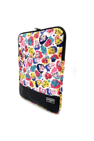 Differ 15,6 inç Rengarenk İnsan-People Desenli Apple Uyumlu MacBook /Laptop/Not