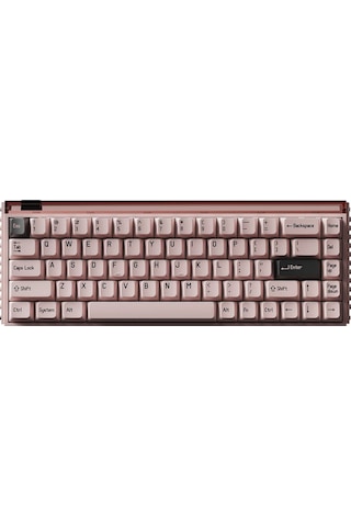 Made68 Pro+ Pink Light %65 Ttc Purple Heart Kom Manyetik Sw 8k He Hotswap Rgb İngilizce Klavye