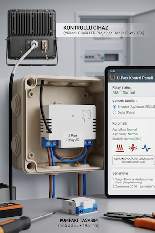 Relay Ac Kablosuz Akıllı Röle 220v Otomasyon Modülü