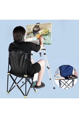 Dolıty Katlanır Kamp Sandalyesi Dış Mekan Sırt Siyah-ve-m Siyah Ve M Çok Renkli