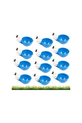 Pazly Otomatik Kümes Hayvanı Suluk Seti - 12 Adet Pp Plastik Su Kabı Tavuk, Ördek, Kaz, Hindi İçin
