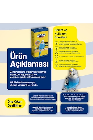 Goal Muhabbet Kuşu Yemi/fb 250 G - 20 Adet 250 G