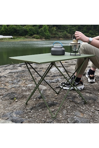 Halın 39.5x34x32.5cm Katlanır Masa Alüminyum Alaşımlı Masa Masa Açık Kamp Barbekü İçin, Boyut S 001
