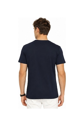 Tommy Life Basic Erkek Tshirt Bisiklet Yaka Lacivert 88506