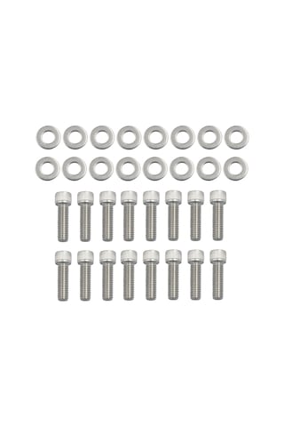 Bbc Emme Manifoldu Cıvataları Paslanmaz Çelik Takımı Chevy Gm 396 402 Gümüş