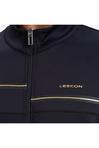 Lescon Erkek Fermuarlı Kapüşonlu Sweatshirt 26n-1128 Siyah