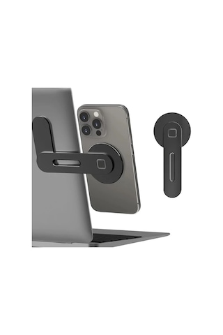 Xuweiwei Hafif Ve Taşınabilir Manyetik Telefon Tutucu Ayarlanabilir Laptop Monitör Yan Montaj Black 1pc -