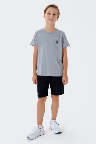 U.s. Polo Assn. Erkek Çocuk Gri Bermuda Takım Us2427-c-v2 Gri