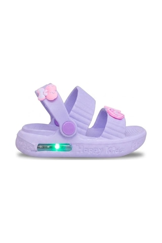 Elit Mys4592 Bebe-patik Çocuk Emojili Işıklı Sandalet Lila