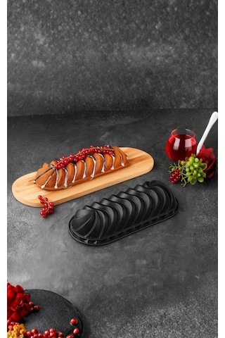 Safir Baton Kek Kalıbı 32 Cm Siyah