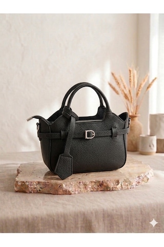Aldorya Urban Buckle Deri Görünümlü Çanta Siyah