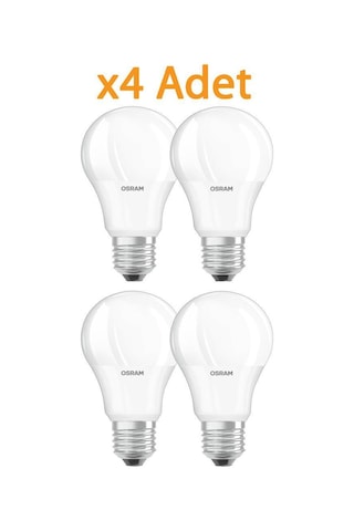 Osram 10W 75W E27 Led Ampul 6500K Beyaz 4 Adet