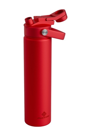 Puccon 750 Ml Kırmızı Paslanmaz Çelik Termos/matara/suluk