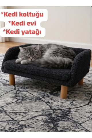 Kedi Koltuğu, Kedi Yatağı, Kedi Evi Siyah Renk