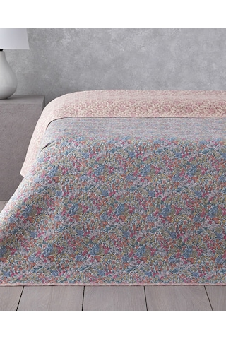 English Home Floral Serenade Tek Kişilik Çok Amaçlı Örtü 160x220 Cm Mavi Mavi