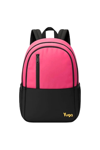 Yuga Dört Gözlü Sırt Çantası Neon Pembe