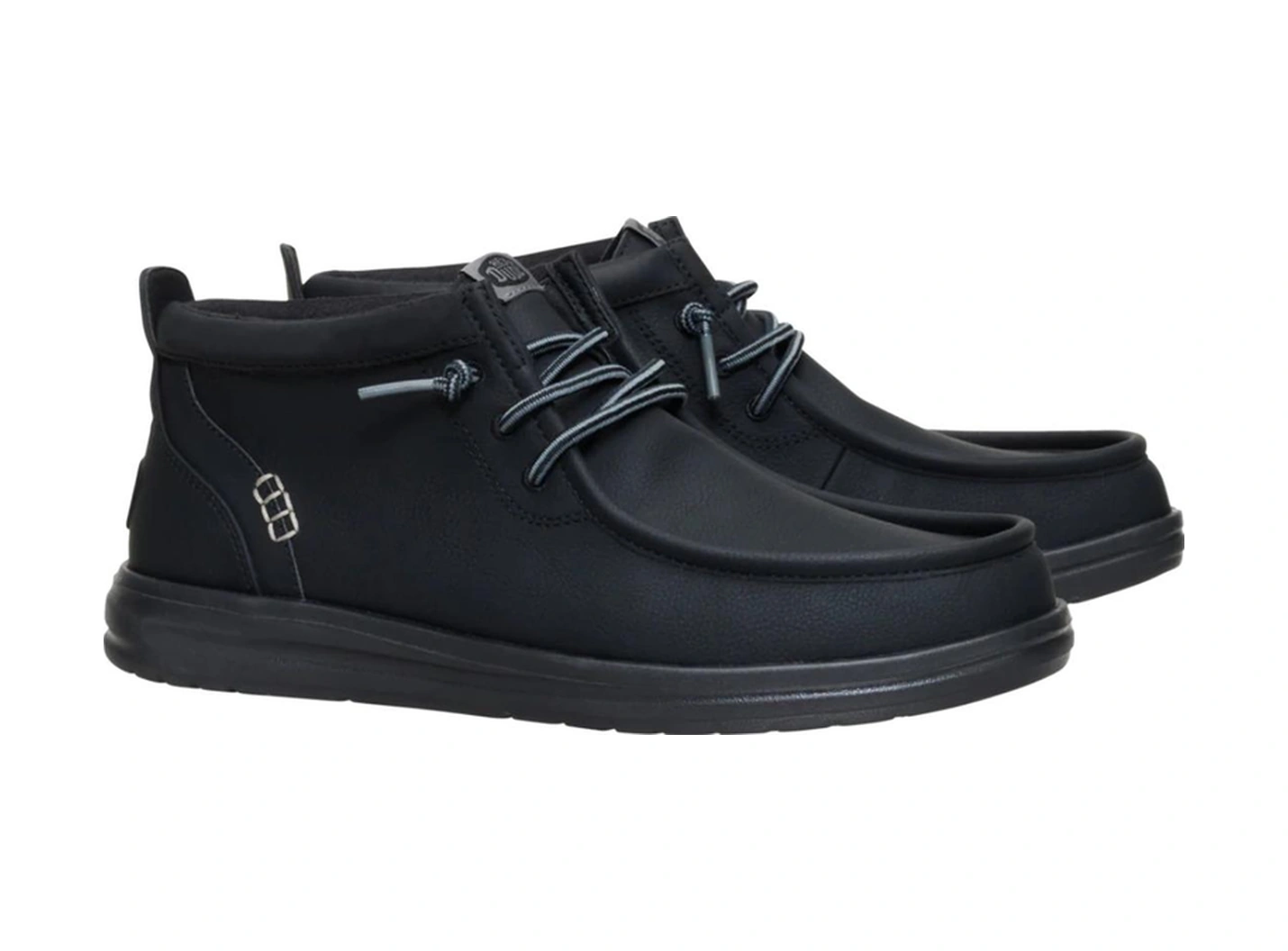HEY DUDE Wally Mid Gripr Classic Erkek Siyah Ayakkabı-10844 Siyah