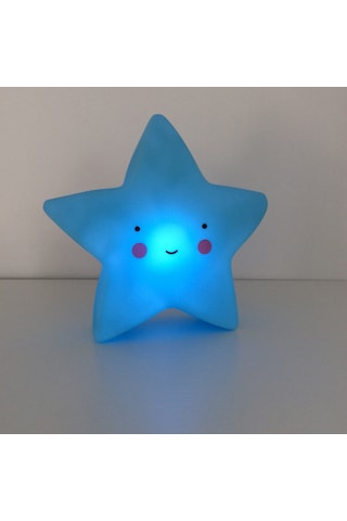 Yıldız Figürlü Gece Lambası Mavi Çok Renkli