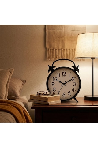 Modern Siyah Metal Duvar Saati, 30 Cm Büyük Boy, Sessiz Mekanizmalı, Dekoratif, Salon, Ev Ve Ofis İçin Çok Renkli 53816527