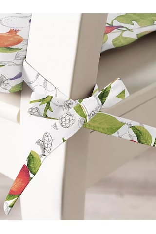 Loveme Sandalye Minderi Dikdörtgen 40x40 - 4 Adet, Pamuk 175701013 Beyaz