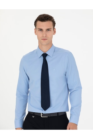 Pierre Cardin Erkek Mavi Basic Gömlek 50277778-vr036 Mavi