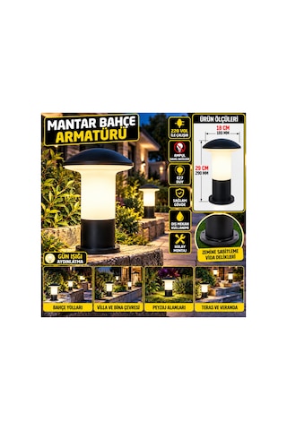 Tipi Bahçe Aydınlatma Armatürü 29 Cm Siyah E27 Duy 220v Dış Mekan Park Peyzaj Yürüyüş Yolu Lambası Ampul Hariç Siyah - 939328264 Siyah Tipi Bahçe Aydınlatma Armatürü 29 Cm Siyah E27 Duy 220v Dış Mekan Park Peyzaj Yürüyüş Yolu Lambası Ampul Hariç Siyah - 939328264 Siyah