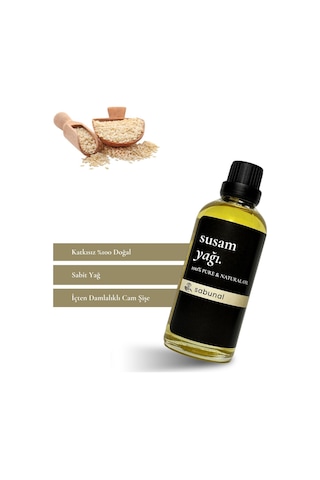 Sabunal Susam Yağı 100 ML - Cilt ve Saç Bakımına Uygun Doğal Yağ