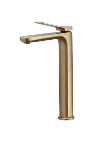 Orka Moderna Yüksek Lavabo Bataryası / Fırça Altın Mdr73107bg Fırçalı Altın