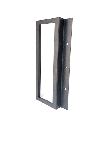 New Diafon Metal Kapı Zili Koruyucu Zil Paneli Antrasit 12x32x3