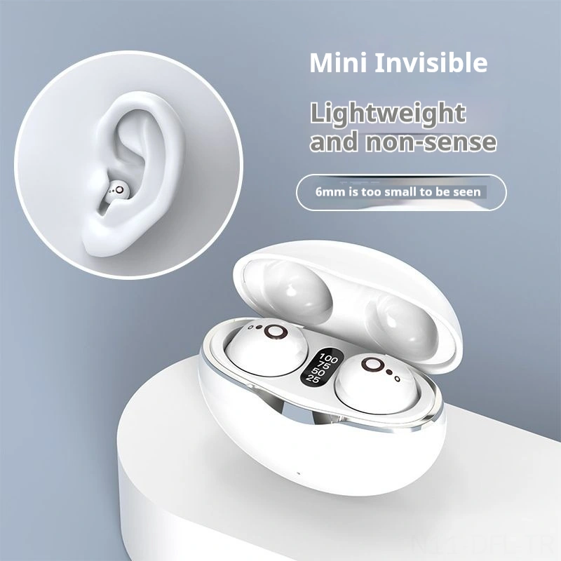 Dofolink S800 Mini Akıllı Çeviri Kulaklığı: Bluetooth, Sayısal Ekran, Gürültü Engelleme, Düşük Gecikme, Beyaz