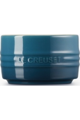 Le Creuset Seramik Ramekin, Istiflenebilir Lüks Sunum Kase Koyu Turkuaz