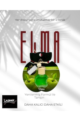 Laspak Elma Rahatlatıcı Refah Uzun Kalıcı Araç Kokusu 8 Ml 1 Adet