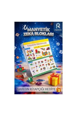 80 Parça Manyetik Yapı Blokları Akıl Ve Zeka Oyunu Seti - Magnetik Mıknatıslı Anaokulu Eğitici Oyunc
