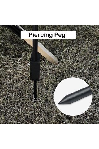 Dofolink Alüminyum Çırakçıklı Folding Kamp Işık Tutucu - Yüksekliğini Ayarlayabilir, Taşınması Kolay, Mavi Renk Mavi