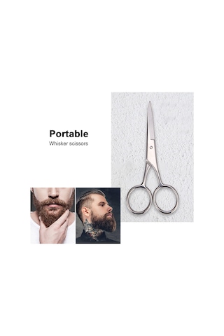 Yifomall Erkek Ve Kadınlar İçin Paslanmaz Çelik Sakal, Bıyık Ve Kaş Makası - Güvenli Ve Etkili Tıraş Aracı