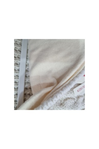 Uğur Bebe Kitti 4-8 Yaş 3parça Ekru Kız Çocuk İçi Polar Şapka Yumuşacık Atkı Eldiven Takımı Kışa Hazır Ekru Ekru