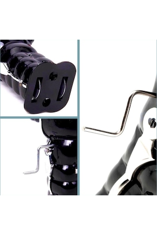 Omeniv Siyah Robot Figür Oyuncak Elle Kurmalı