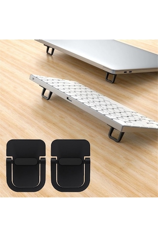 Dizüstü Bilgisayar Standı 1 Çift Mini Katlanabilir Dizüstü Bilgisayar Standı Çinko Alaşım Klavye Yükseltici