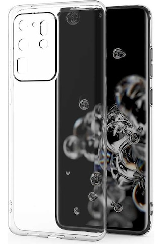 Zore Galaxy Uyumlu S20 Ultra Kılıf Kamera Korumalı Süper Silikon Kapak - Renksiz Renksiz