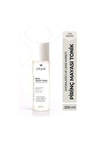 Uraw Aydınlatıcı ve Leke Karşıtı Pirinç Mayası Tonik 200 ML