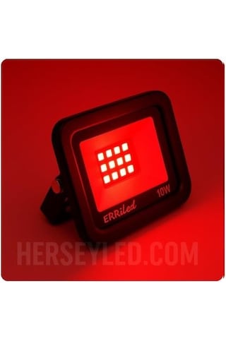 Erk 10w Kırmızı Led Projektör 220v Erk-3710 K Kırmızı